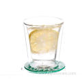 Double Walled Glass Cups for Tea/Coffee/Latte/Cappuccino/Espresso/Beer Set of 2